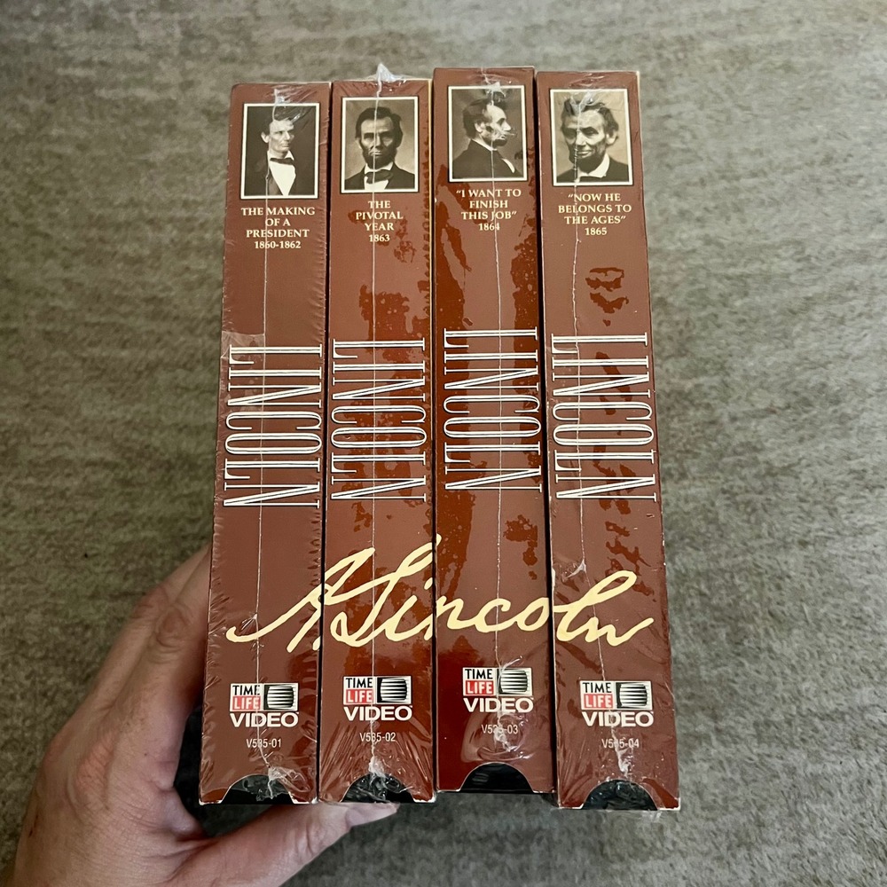 Lincoln Time Life Video‎ VHS Set 4 Tapes Historical Kunhardt Productions